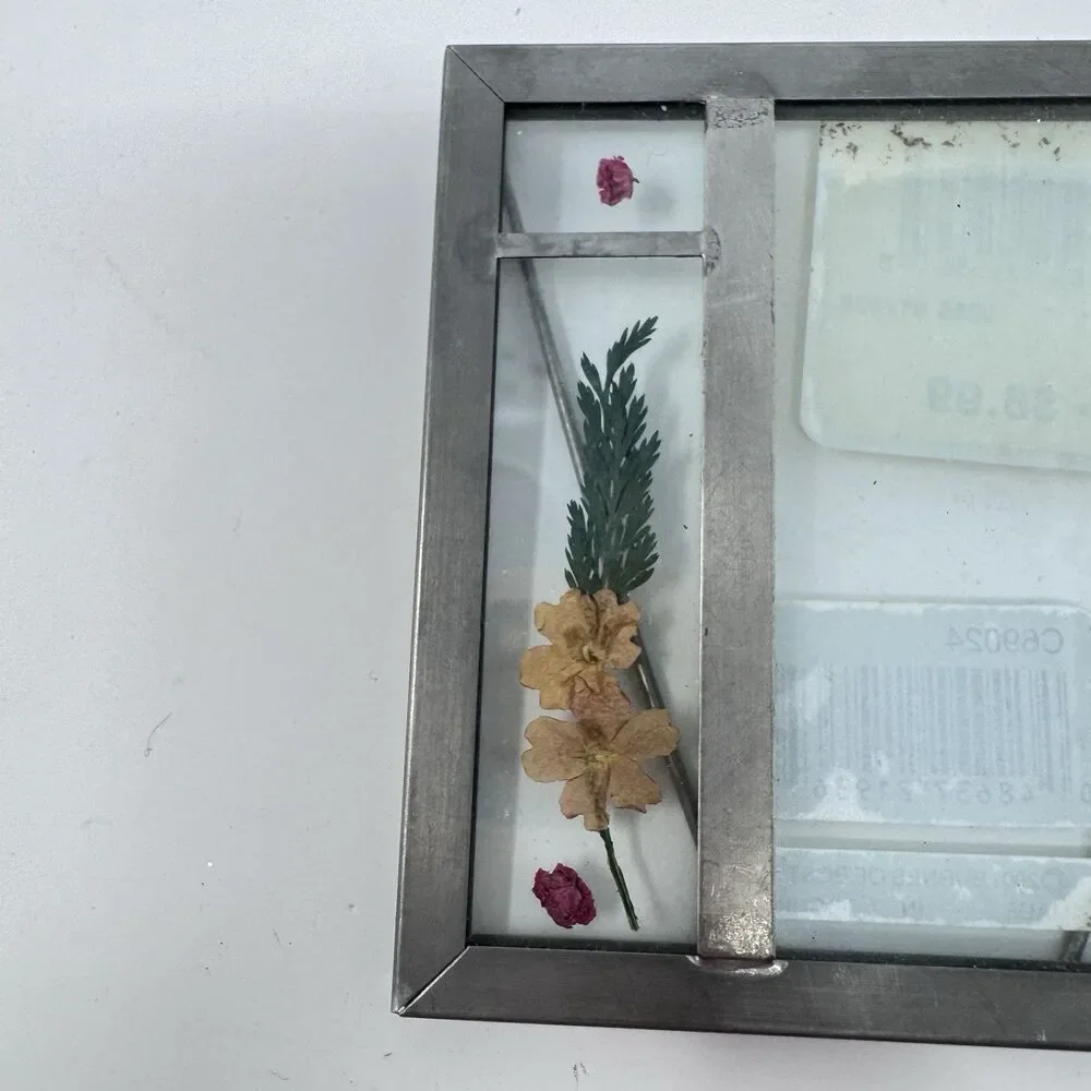 Carr Pressed Flower Picture Frames 2.5”x3.5” Set of 3 Vintage 2001